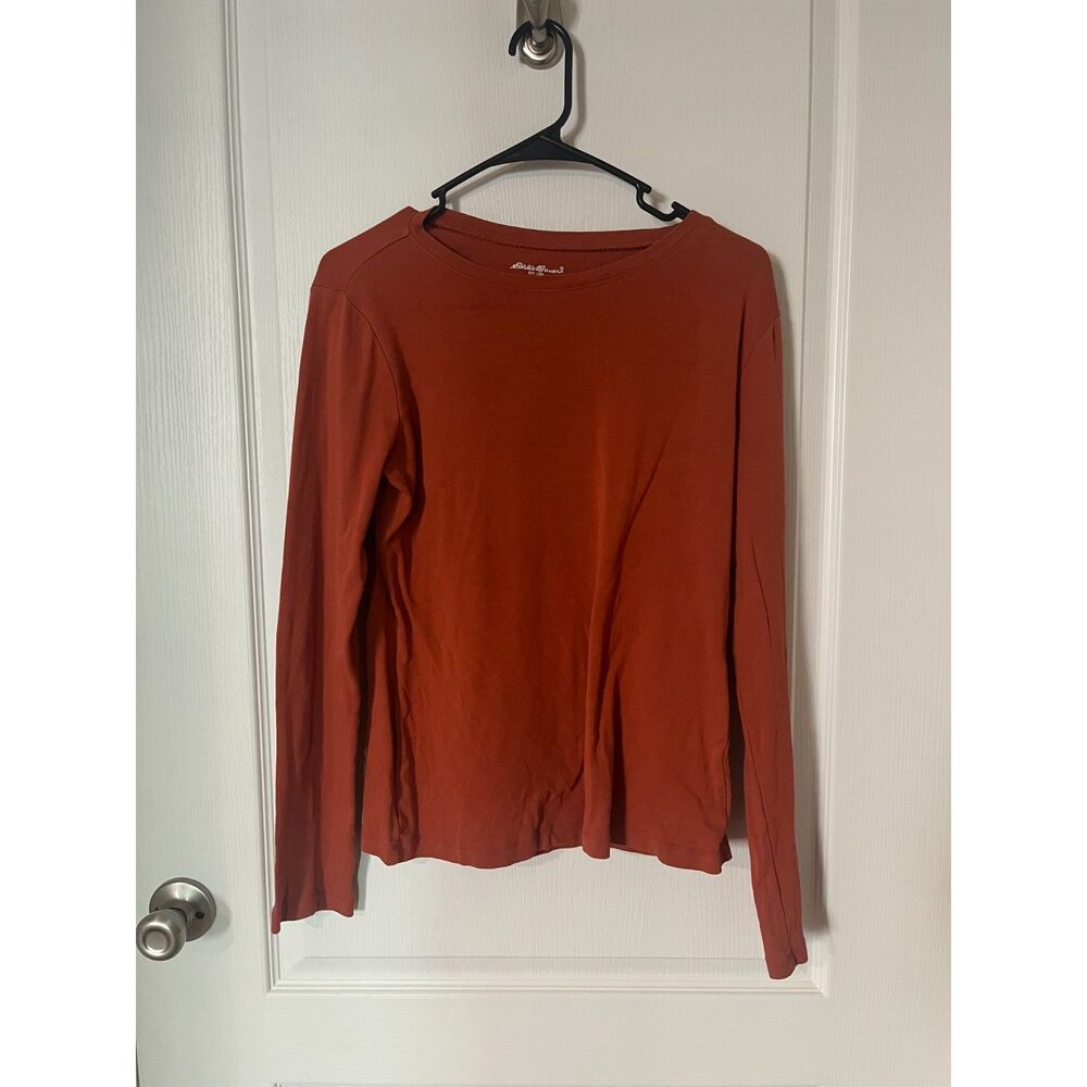 Eddie Bauer 100% Cotton Long Sleeve Tee Size M